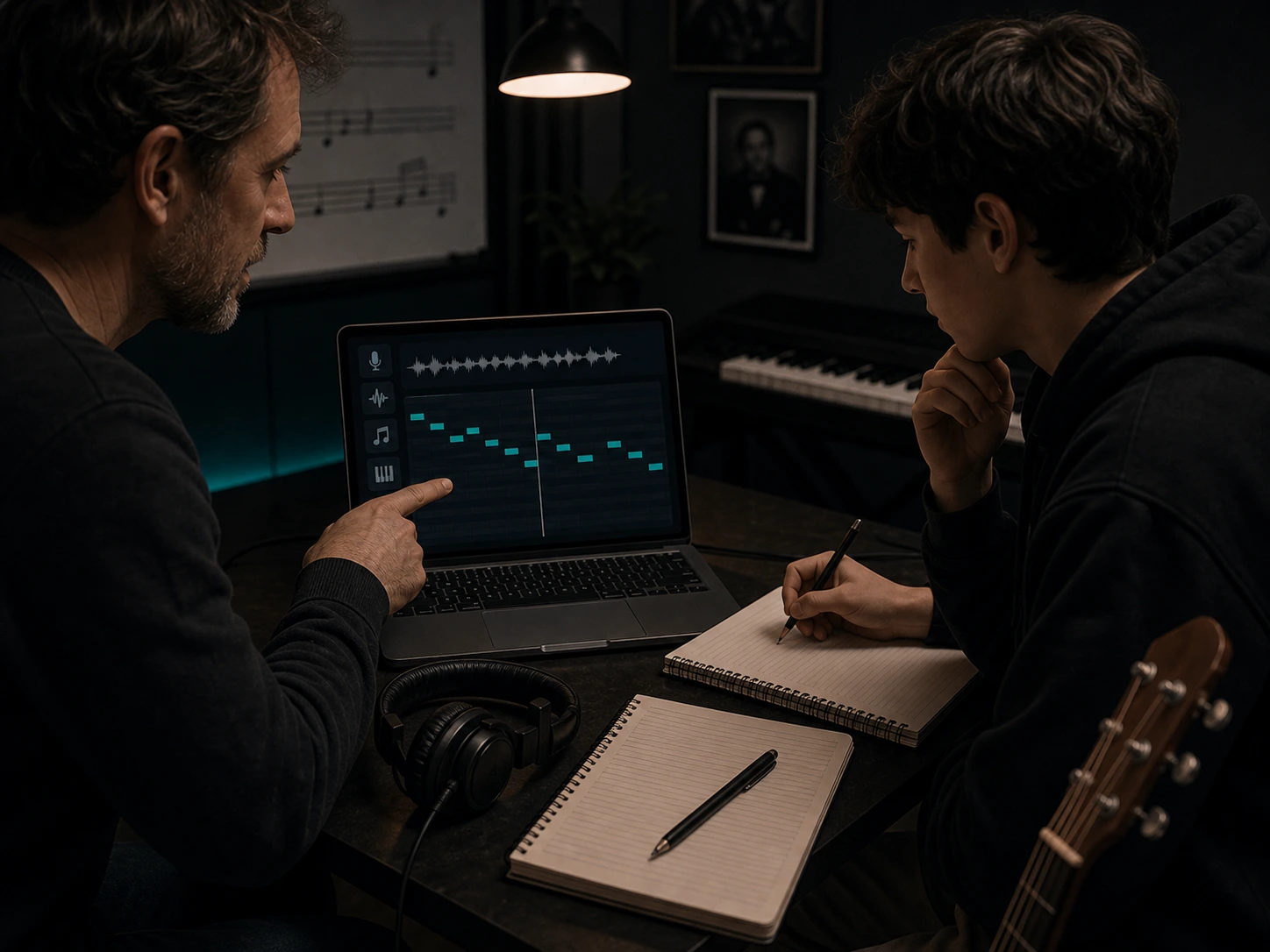 Students, teachers, and musicians