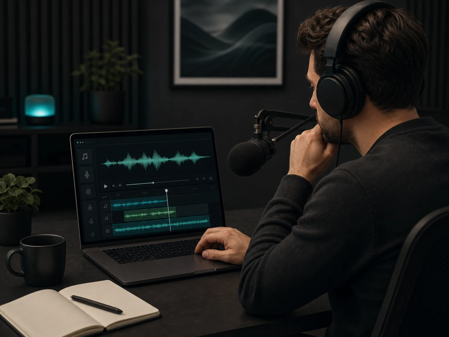 Podcast hosts and editors