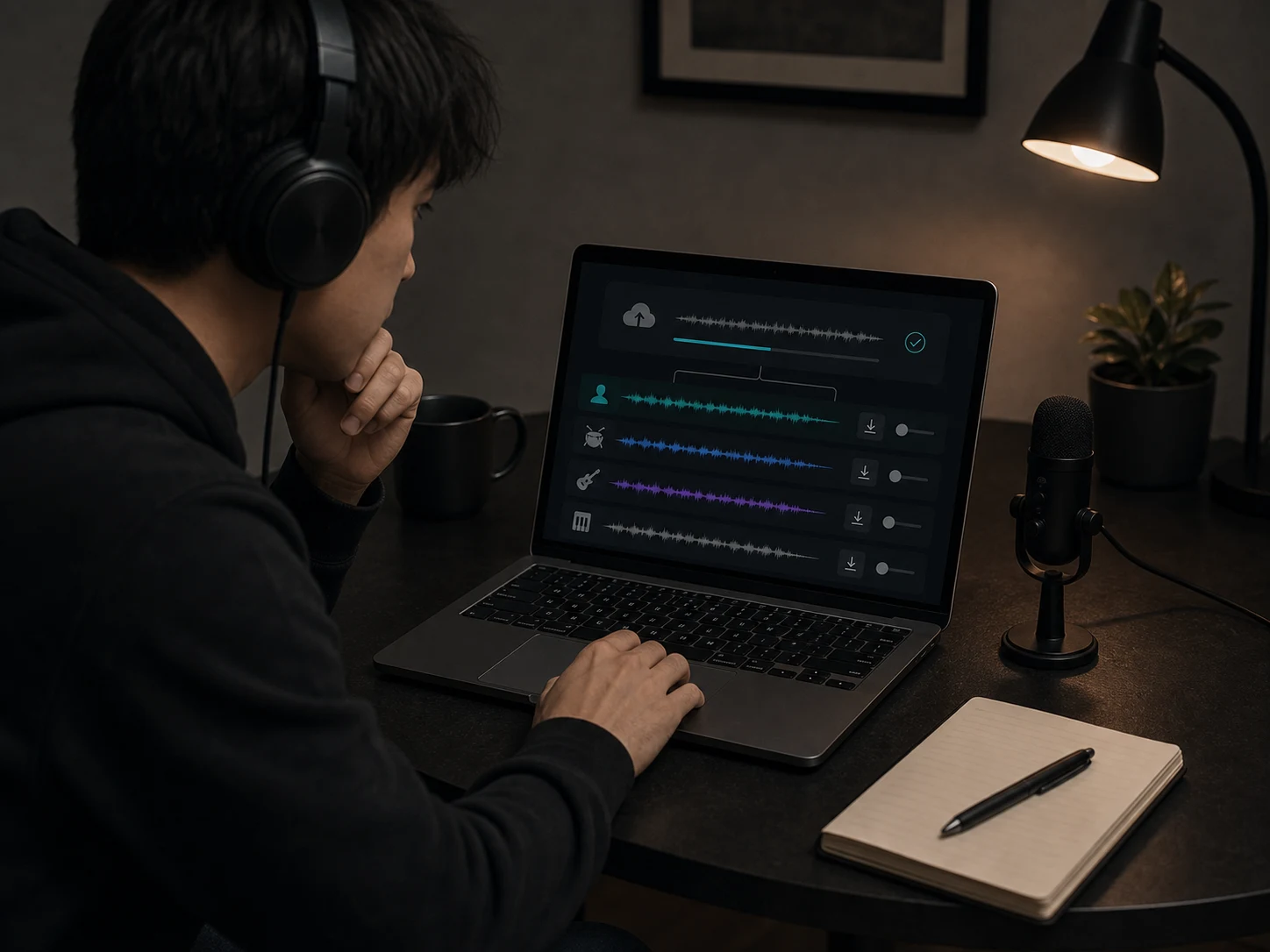 Use a browser workflow before editing stems in a DAW
