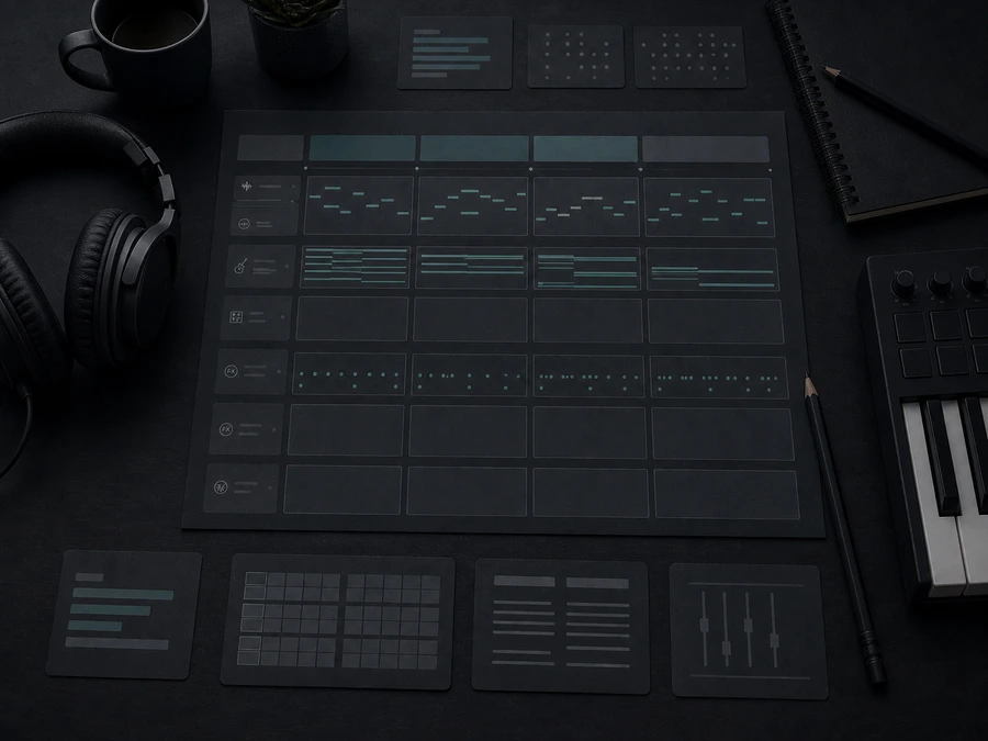 MIDI-first arrangement planning